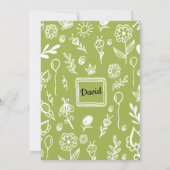 Fun Sketch Doodle Crafts Birthday Party Invitation Kaart (Achterkant)