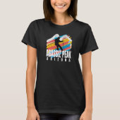 Fun Ski Agassiz Peak Retro Geometric Striped Agass T-shirt (Voorkant)