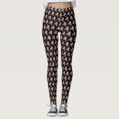 Fun Skull and Crossbones Pattern Pirate Leggings (Voorkant)