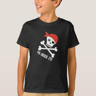 Fun Skull Crossbones Pirate Theme Pa-arrr-ty! T-shirt