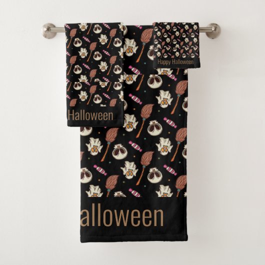 Fun Skull Halloween, Magic Witchy Bad Handdoek (Insitu)