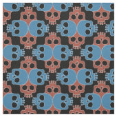 Fun Skull Jigzaag Stof (Swatch)