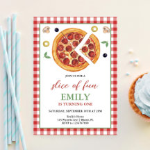 Fun Slice ONE Pizza Feest Verjaardag
