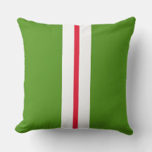 Fun Slim Helder Rood Wit Racing Stripes op Groen