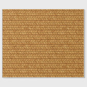 Fun Small Wicker Basket Weave Cadeaupapier (Vlak)