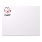 Fun SMILES VOOR CHRISTMAS-lerarenwaardering Notitieblok (Voorkant)