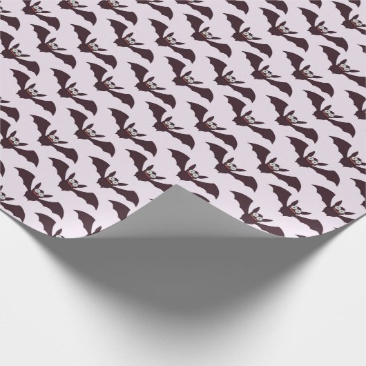 Fun Smiling and Flying Bats Cadeaupapier (Hoek)