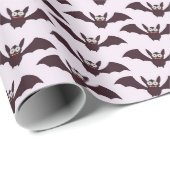 Fun Smiling and Flying Bats Cadeaupapier (Rol Hoek)