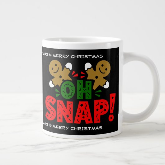 Fun Snapped Gingerbread Man Kerst Mok (Rechts)