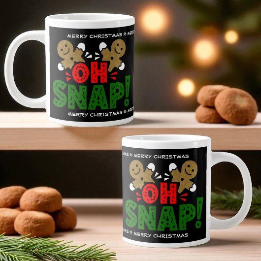 Fun Snapped Gingerbread Man Kerst Mok