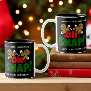 Fun Snapped Gingerbread Man Kerst Mok