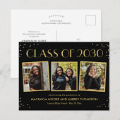 Fun Snapshots Editable Color Afstuderen Briefkaart (Voorkant / Achterkant)