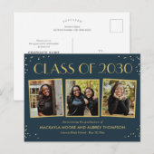 Fun Snapshots Editable Color Afstuderen Briefkaart (Voorkant / Achterkant)