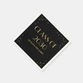 Fun Snapshots Editable Color Afstuderen Napkins Servet (Hoek)