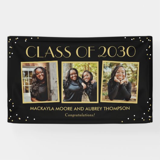 Fun Snapshots EDITABLE KLEUR Afstuderen Banner (Horizontaal)