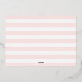 Fun Snapshots Real Folie Birth Notice Feestdagenkaart (Achterkant)