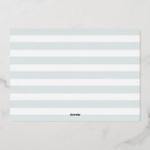 Fun Snapshots Real Folie Birth Notice Folie Feestdagenkaart (Achterkant)