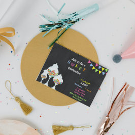 Fun Snoep Birthday Uitnodiging