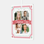 Fun Snoep Kerstman Kandijriet 4 Foto Lijst Metalen Ornament (Voorkant links)