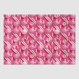 Fun Snoep Lane Collectie, roze paraplu's Tissuepapier