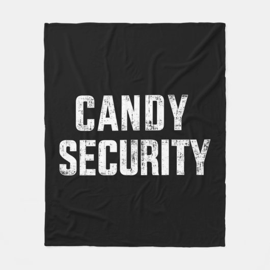 Fun snoep security lazy halloween costuum fleece deken (Voorkant)