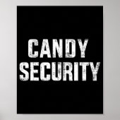 Fun snoep security lazy halloween costuum poster (Voorkant)