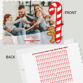 Fun snoepje XmaS Gingerbrood-Candy Cane-Odd One Ou Feestdagenkaart