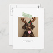 Fun Snowflake Tape-kerstfoto (briefkaart terug) Briefkaart (Voorkant / Achterkant)