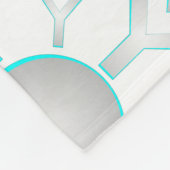 Fun Snowflakes Design Fleece Deken (Hoek)