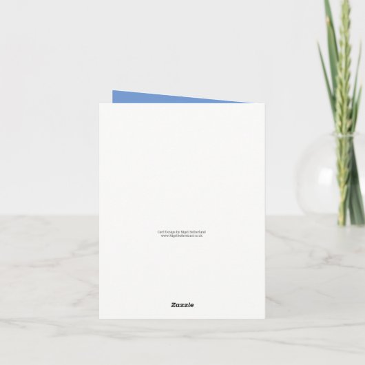 Fun Snowman Company Kerst Kaart met QR-code (Achterkant)