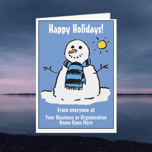 Fun Snowman Company Prettige feestdagen Kaart.