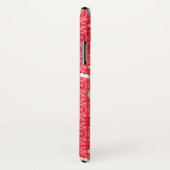 Fun Snowman en Reindeer Kerstmis iPhone Case (Achterkant / rechts)