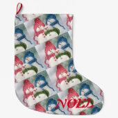 FUN SNOWMAN FAMILIY GROTE KERSTSOK (Voorkant)