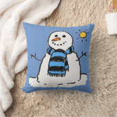 Fun Snowman Illustration Design Kussen (Deken)