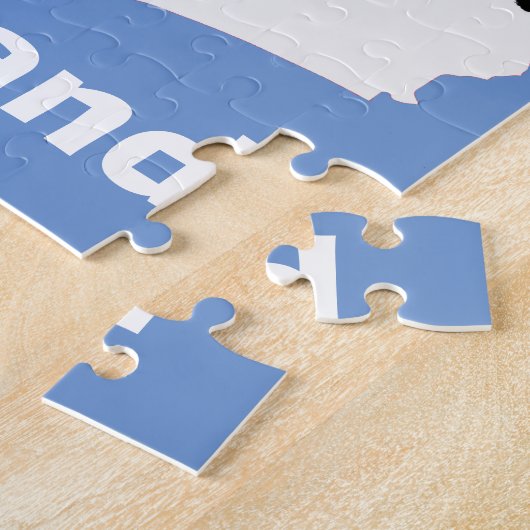 Fun Snowman in een winteromgeving Legpuzzel (Zijkant)