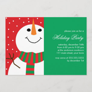 Fun Snowman-kerstfeest Kaart