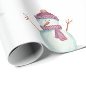 Fun Snowman Kerstmis Cadeaupapier (Rol Hoek)