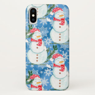 Fun Snowman Kerstmis iPhone Case
