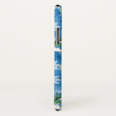 Fun Snowman Kerstmis iPhone Case (Achterkant / rechts)