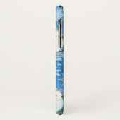 Fun Snowman Kerstmis iPhone Case (Achterkant/links)