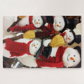 Fun Snowman Kerstmis Puzzle Legpuzzel (Horizontaal)