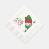 Fun Snowman-kerstpapier Napkin Servet (Hoek)