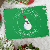Fun Snowman Monogram Doormat Deurmat