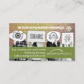 Fun Social Media Marketing Visitekaartje (Voorkant)