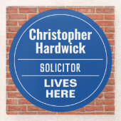 Fun Solicitor Wall Plaque Style Onderzetter (Voorkant)