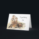 Fun Son "Niet opgroeien" Kaart<br><div class="desc">Fun Son Birthday "Word nu niet volwassen" Cute Seals</div>