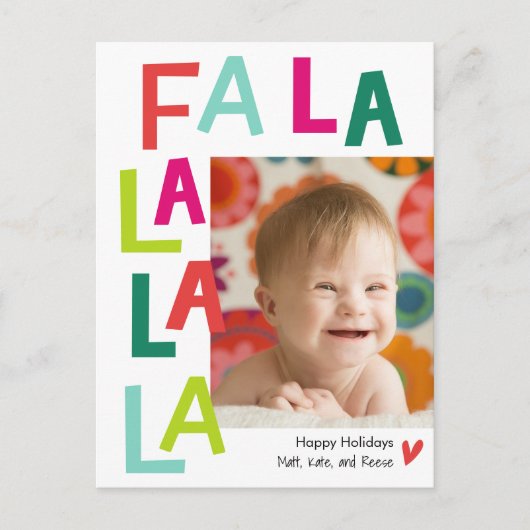 Fun Song EDITABLE COLOR Holiday Briefkaart (Voorkant)