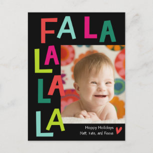 Fun Song EDITABLE COLOR Holiday Briefkaart