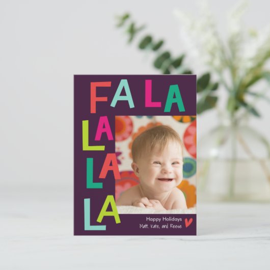 Fun Song EDITABLE COLOR Holiday Briefkaart (Staand voorkant)