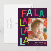 Fun Song EDITABLE COLOR Holiday Briefkaart (Voorkant / Achterkant)
